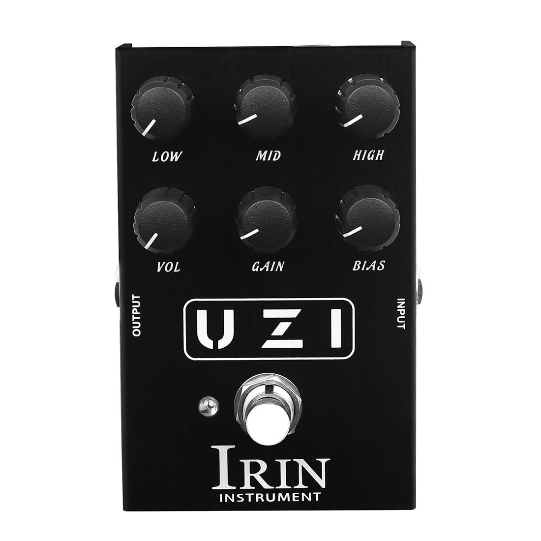 IRIN UZI Гитарная педаль эффектов Heavy Metal Distortion Переключение между British Distortion и American Distortion ручкой BIAS