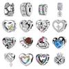 Trendy Heart Shaped Zircon Beads for Bracelet and Necklace Making