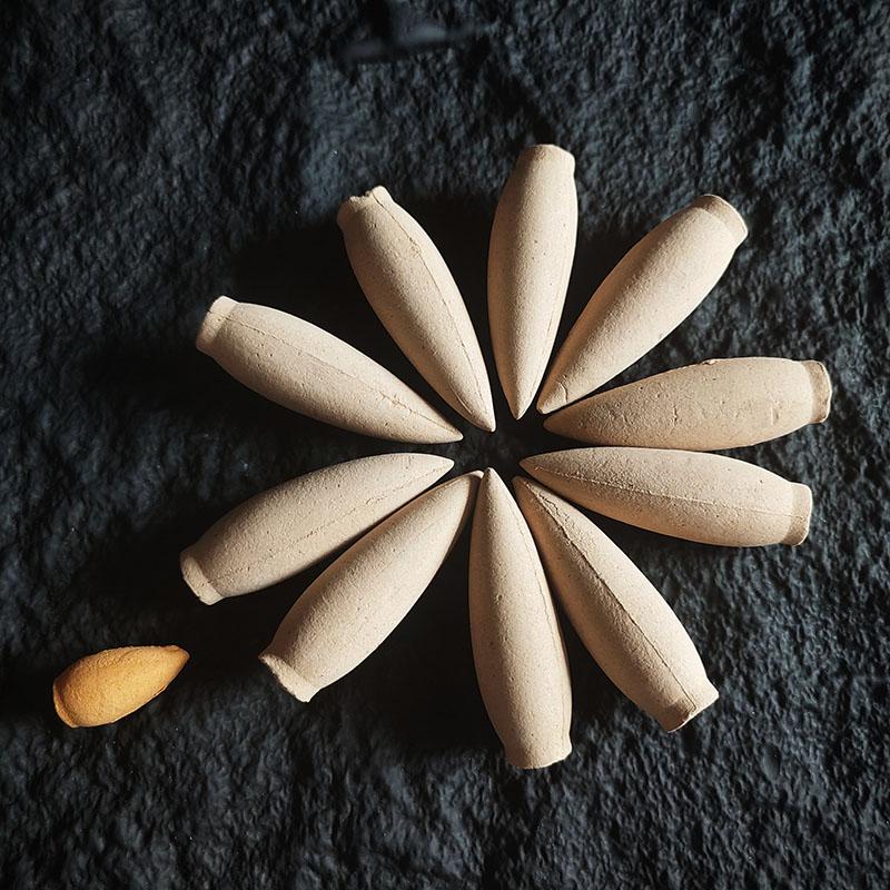FY 30 Minutes Oversized Reflux Incense Cones Sandalwood Lavender Jasmine Backflow Smoke Incense Purified Air Home Fragrance