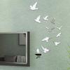 11Pcs/Set Wall Sticker Wide Application Convenient Acrylic Bird Vivid 3D Wall Decorative Sticker for Home