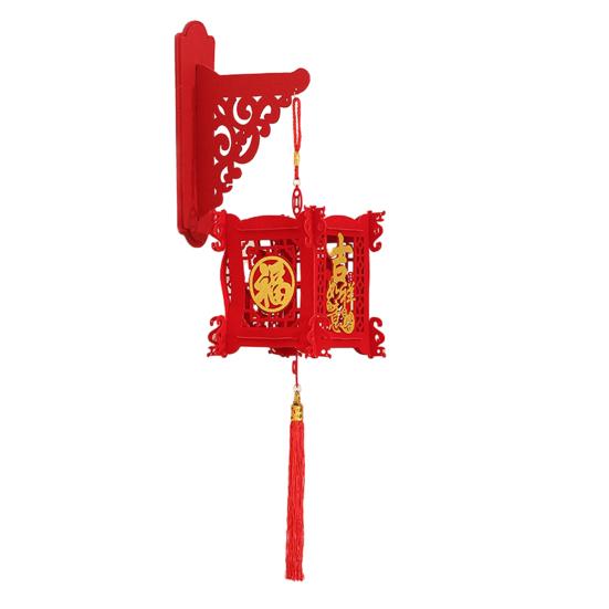Year of The Horse Lantern Traditional Chinese New Year Decoration with Fabric Hanging Ornament for Door Festive Atmosphere 2026 Spring Festival Decor