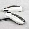 Car Key Case Pearl White for Porsche Panamera Macan Taycan 911 718 Boxster Cayman Cayenne Remote Control Fob Protect Shell