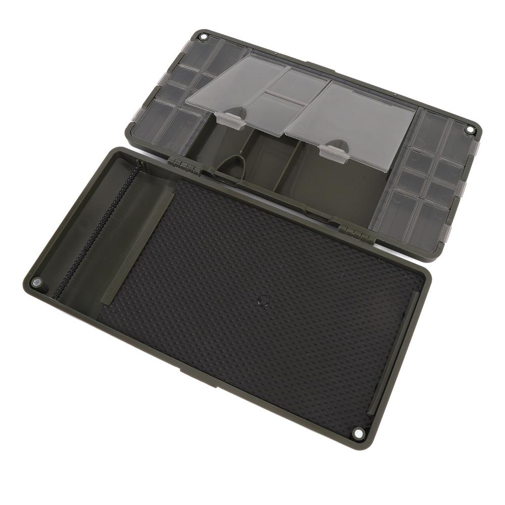 PP Fishing Rig Container 24*12.4*3.5cm Fly Fishing Tackle Box  for Carp Fishing