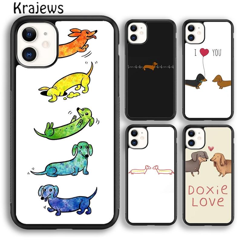 Dachshund Sausage Dog Lover heartbeat For iPhone 17 Air 16 Phone Case Cover 15 14 plus 12 13 pro max