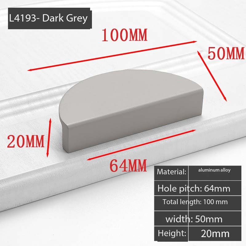 Wardrobe Door Handle Extended Champagne Color Modern Minimalist Light Luxury Sliding Drawer Cabinet Door Drawer Handle Furniture