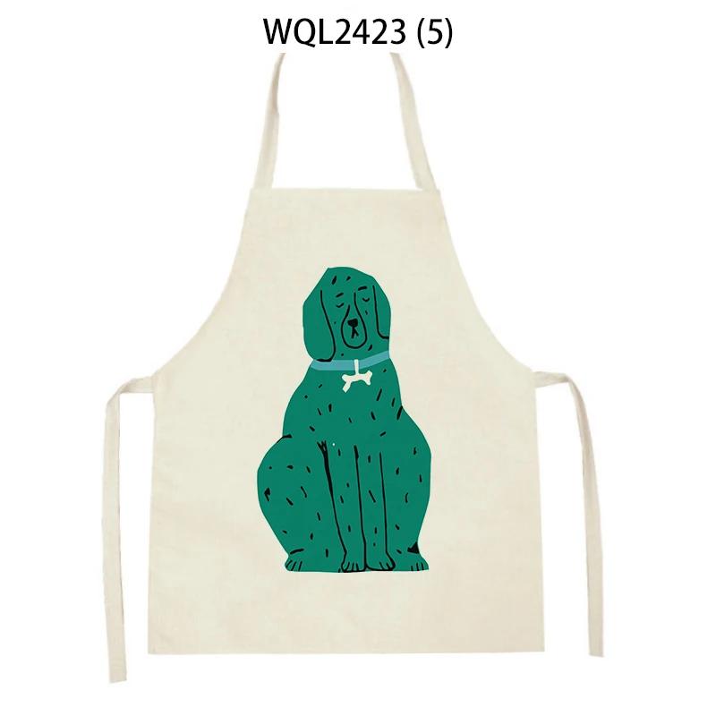 Animal Elephant Monkey Kitchen Aprons Linen Aprons Home Cooking Baking Accessories Aprons Kitchen Accessories Delantal Cocina