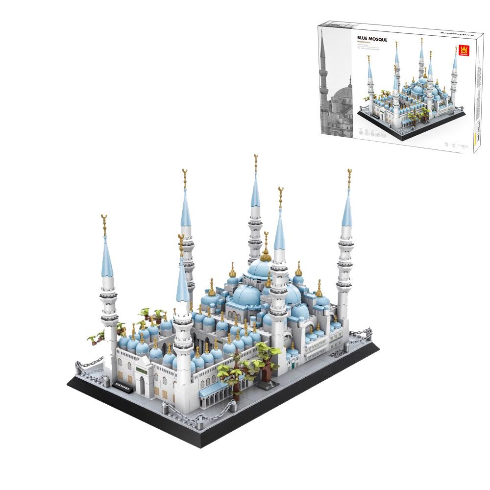 New 1129 PCS Creative Building Blocks Model Bavaria Neuschwanstein Castle Mosque Assembled Toys Desktop Decoration Kids Gifts