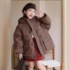 2025 Fall/Winter Kids' Thickened Hooded Parka - Three-Proof Fabric Baby Cotton Coat for Boys & Girls