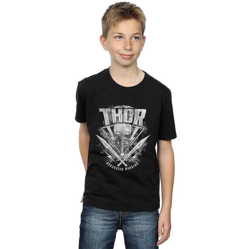 Thor: Ragnarok Jungen Hammer Baumwoll-Logo-T-Shirt