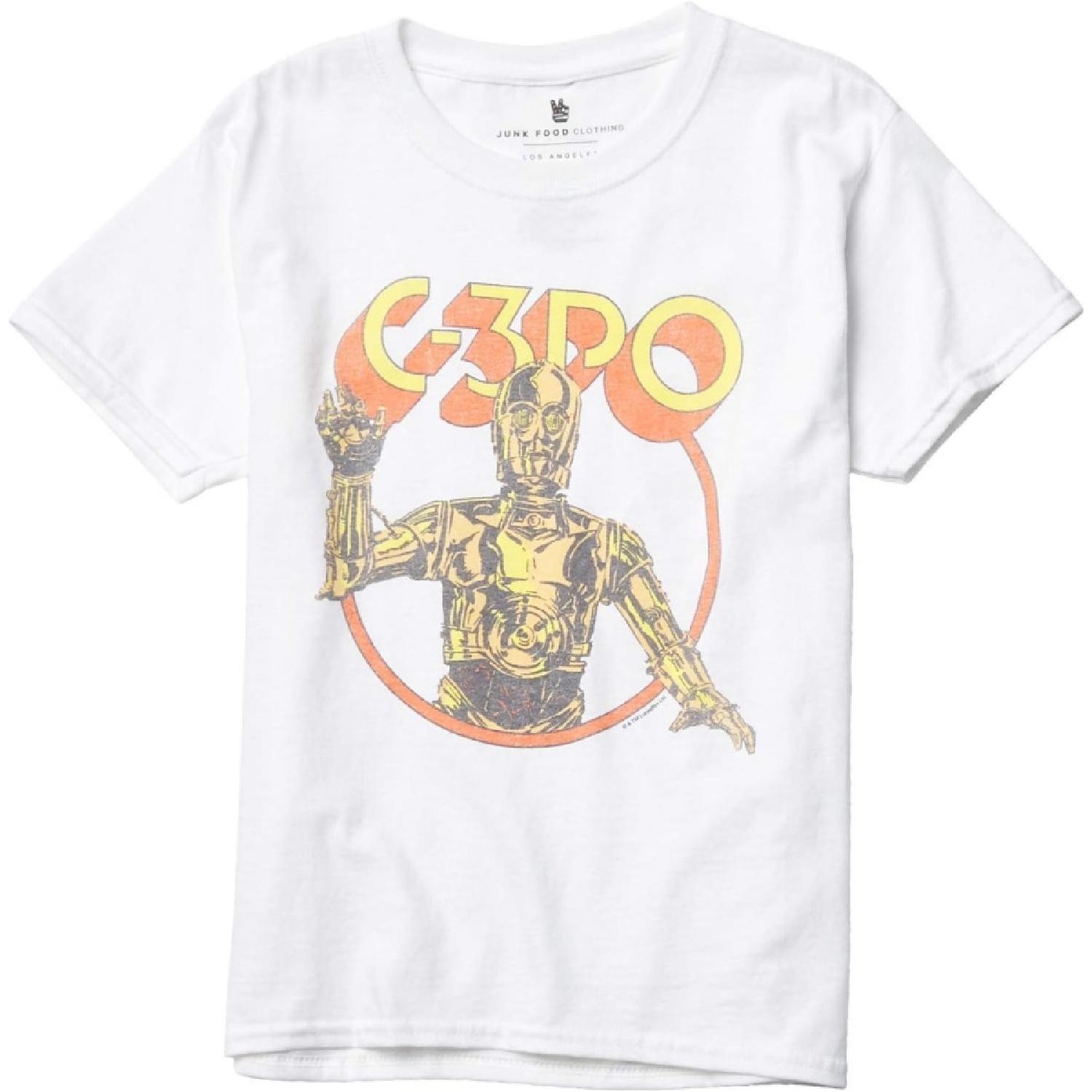 Детская футболка Junk Food Boy s Star Wars C-3PO (Большие дети) XXXXXL белый