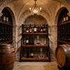 Functional Wooden Wine Rack With Metal Frame Suitable For Kitchen Counter Or Coffee Station