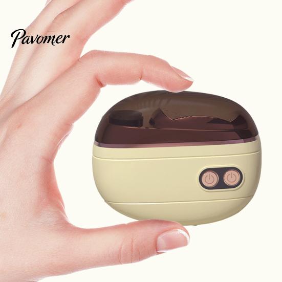 Nail Clipper with Chip Collector 2-In-1 Electric Clipper, 2 Speed Automatic Trimmer LED Portable Polisher Light, USB Rechargeable Toenails Fingernail