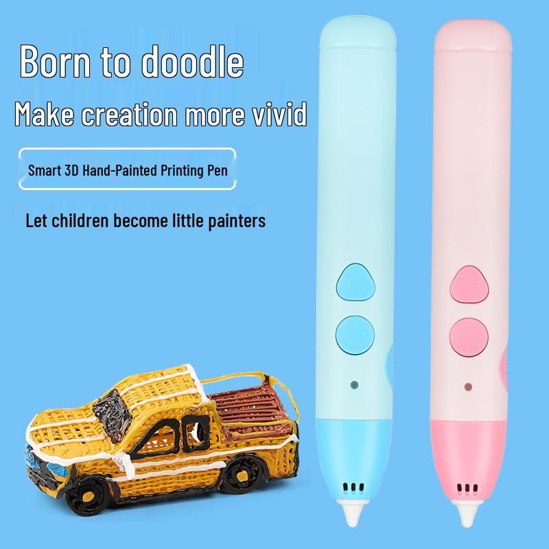 3D Printing Pen for Kids - Rechargeable, Low-Temperature Graffiti Tool for Educational Art Creations