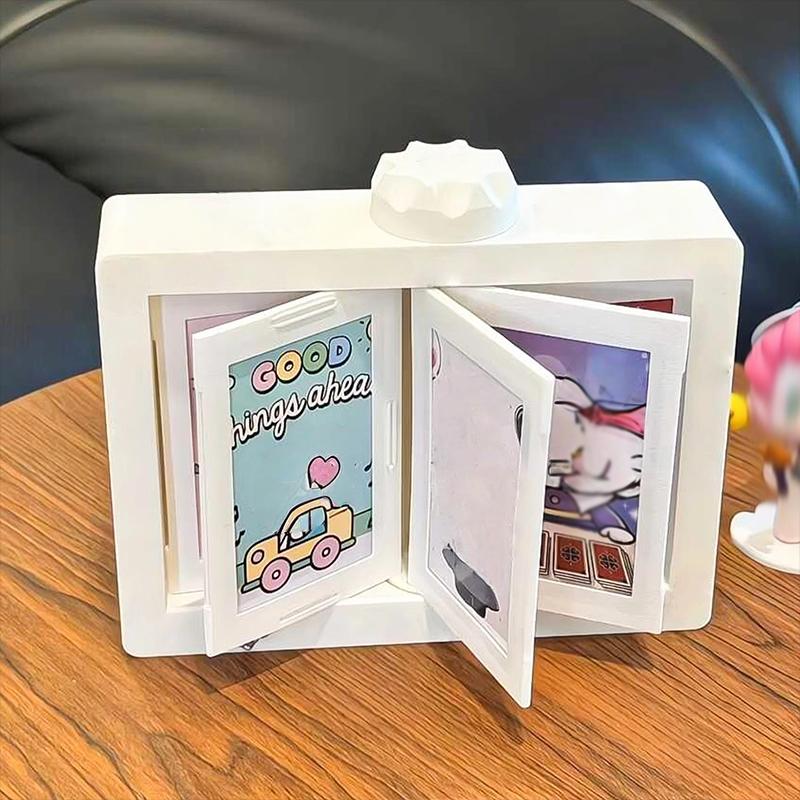 12 Pockets 3D Rotating Photocard Holder Protective Easy To Install Photo Album Rotating Page-Turning Ornaments Multi-Purpose