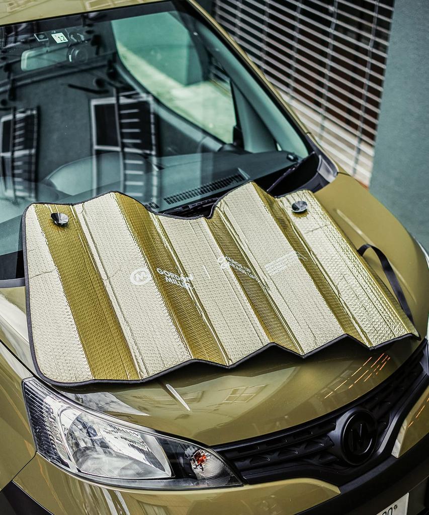 GORDON MILLER 1634688 Olive Drab Car Sun Shade Standard Size