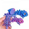 3D New Multi-joint Movable Simulation Eyes Printing Chameleon Figures for Home Accessories Kids Gift Living Room Decoration