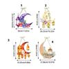 652F 4Pieces Eid Festival Hanging Door Sign Festival Decorative Door Sign Decoration Paper Sign Hanging Ornament