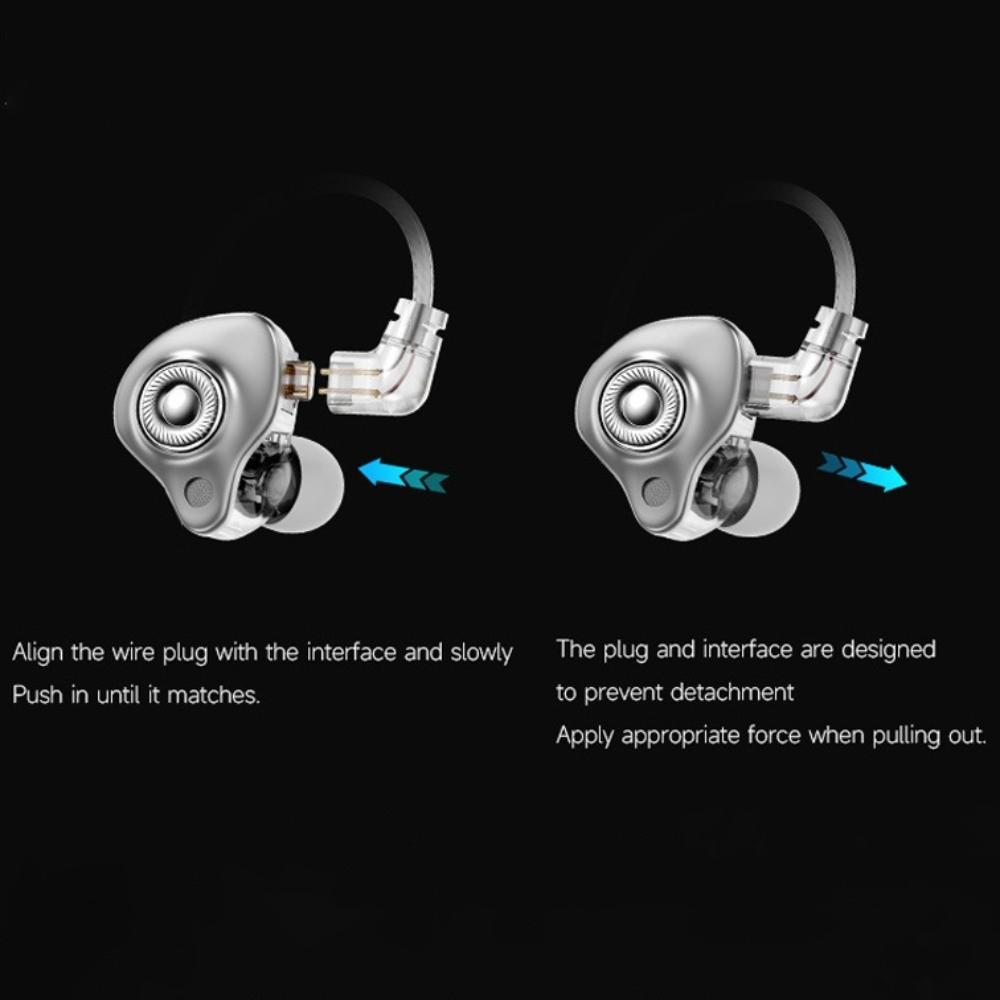 3.5mm/Type C Pluggable Wired Earphone HiFi Stereo Wired Headset in Ear Earphones  Listen To Music