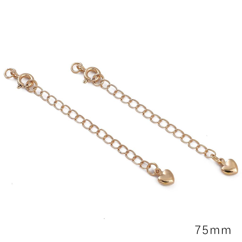 Copper Clad Iron Round Buckle Tail Chain For DIY Jewelry Making Craft Accessories