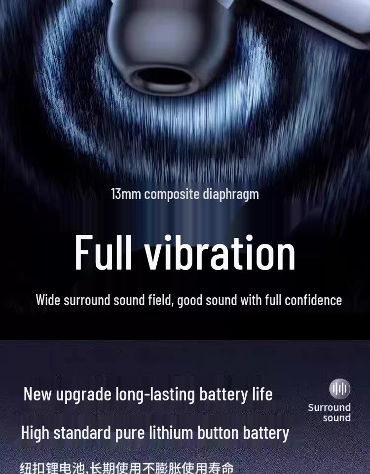 Smart Wireless Noise-Cancelling Bluetooth Earphones 2025 with In-Ear Display and Long Battery Life