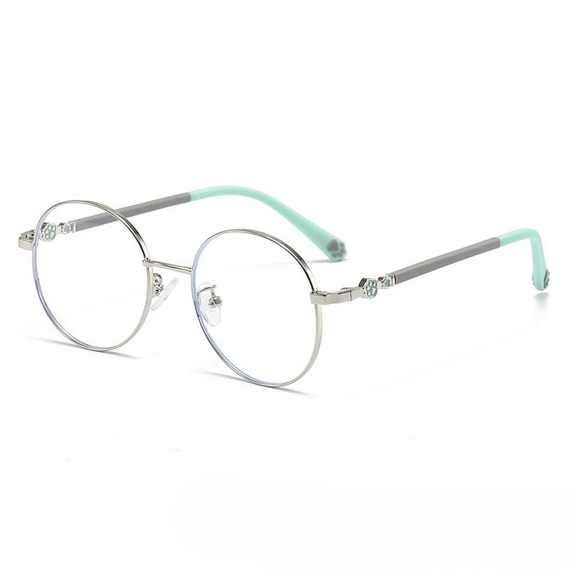 Children's Anti Blue Light and Anti Radiation Glasses Fashion Eye Protection Glasses Children's Cute Cat Paw Computer Goggles