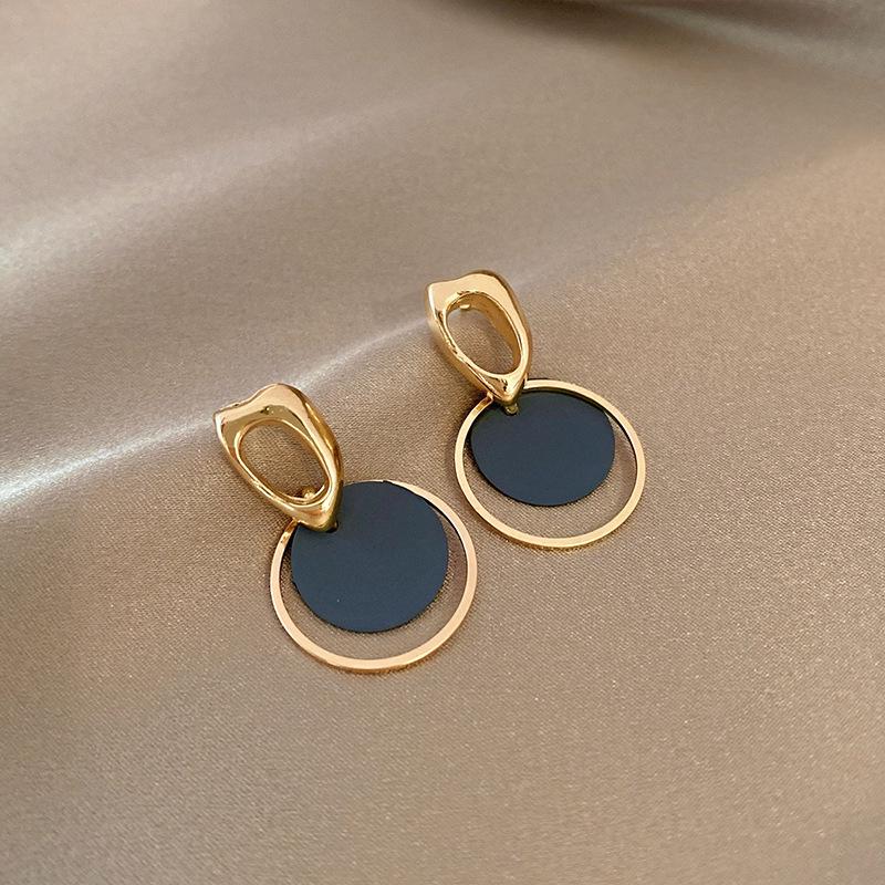 

Серьги-кольца геометрического контраста в корейском стиле для женщин - Коллекция 2023 синий
