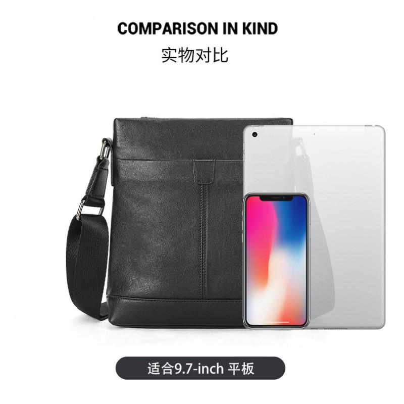 New Leather Men's Diagonal Bag Simple Casual Business Travel Cowhide Shoulder