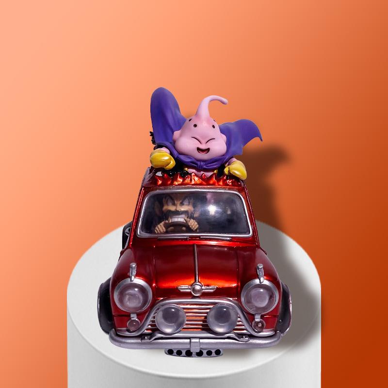 

Dragon Ball, Classic Locomotive Series LG Satan Driving Fat Buou GK Figure Model Ornament Gift Japanese Style