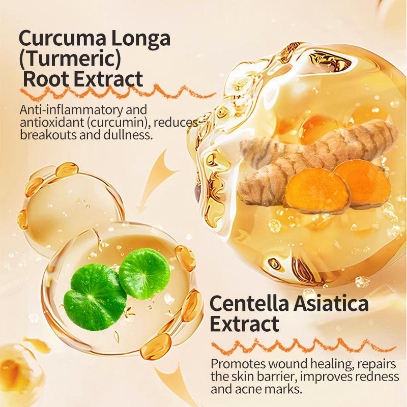Turmeric Acne Treatment Serum for Face - Fade Dark Spots, Brighten Skin Tone, Hydrating Essence Water