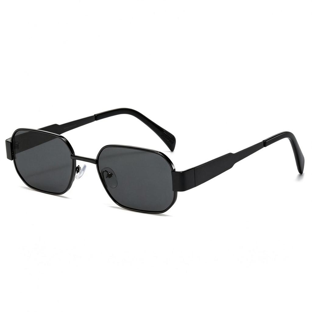 Arc de Triomphe Oval Metal Sunglasses: Women's Fashionable Street Style Sunshade Glasses