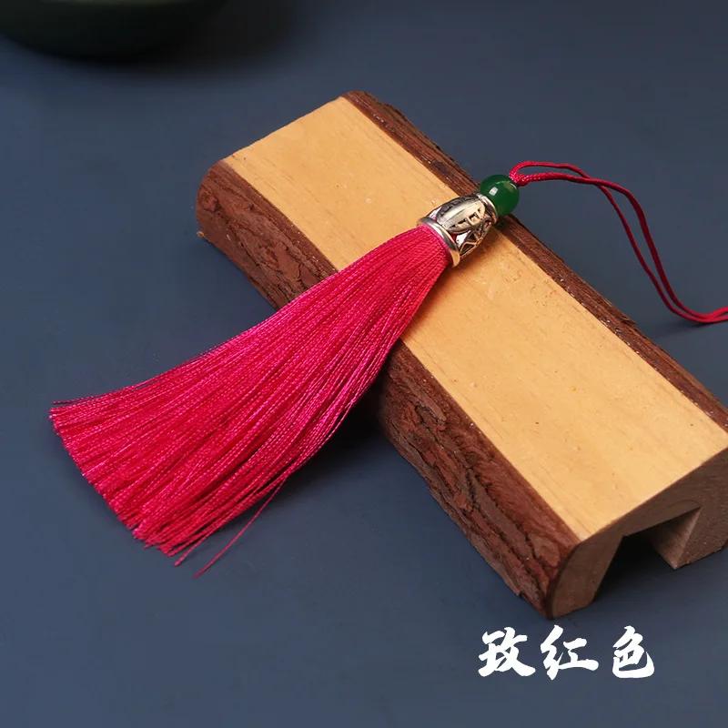5pcs/Pack 10cm Multicolor Cotton Silk Tassel Cords Brush for Earrings Charm Pendant Tassel Fringe DIY Jewelry Making