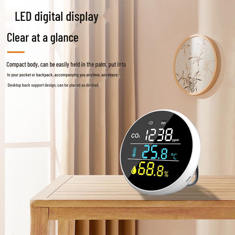 Home 3-in-1 CO2 Detector, Thermometer & Hygrometer with Infrared Probe (Expert Choice, 2025)