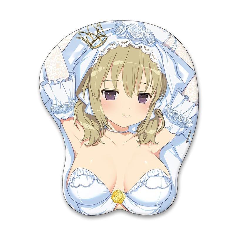 Senran Kagura Kafuru Wedding Ver. Oppai Mousepad 3D Breast Ergonomic Wrist Rest Mouse Pad by Hobby Stock