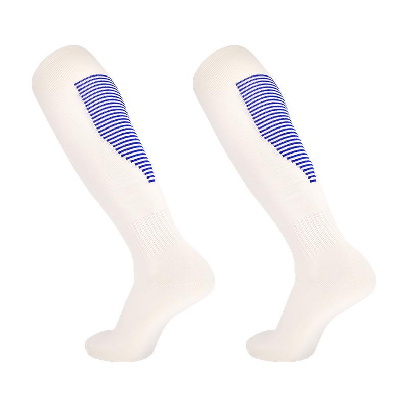 Breathable Striped Football Socks: Spring/Summer, Over-Knee, Sweat-Absorbent, Adult & Kids Training & Casual Wear