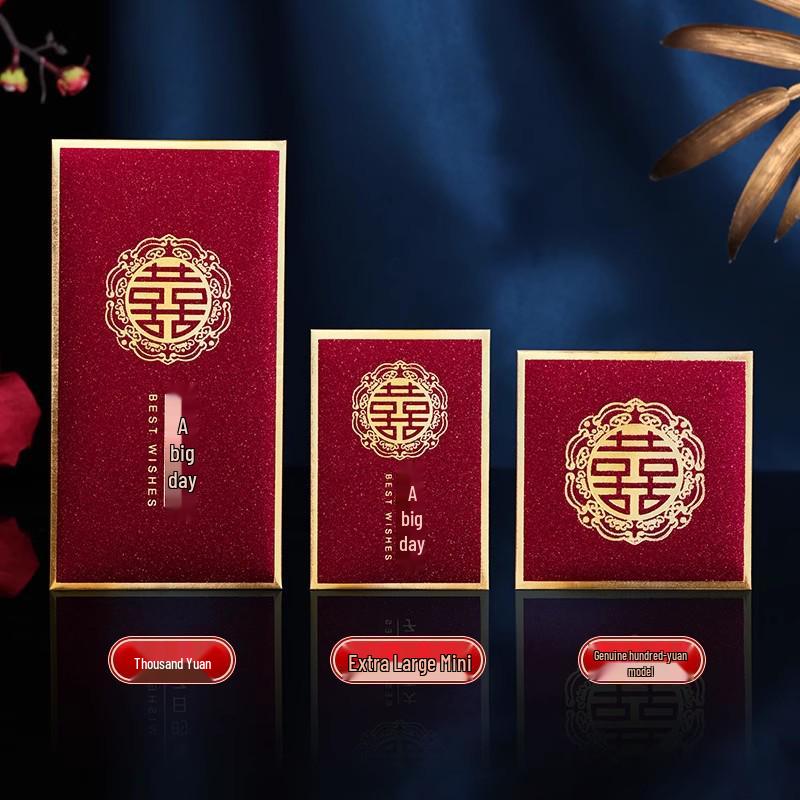 2025 New Style Red Wedding Envelopes: Large, Medium & Small Lai See Money Gift Pockets