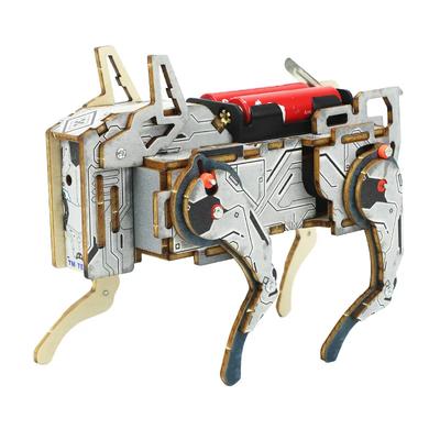Sprachgesteuerter Mechanischer Hund STEM-Bausatz DIY Holz Wissenschaftsspielzeug Pädagogisches Bauprojekt für Kinder Klassenzimmer Lernwerkzeug
