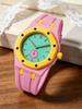 Multicolors Silicone Fashion Trend Unsiex Sport Popular Quartz Watches Anniversary Gift