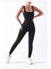 Baoshun Ribbed Seamless Yoga Jumpsuit with Chest Pad for High-Intensity Training