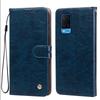 Portefeuille à rabat en cuir PU texture Crazy Horse vintage Étui de téléphone pour OPPO A54 4G Porte-cartes Support Fonctionnalité de support Housse de protection antichoc