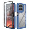 Clear Case for Motorola Moto G56 5G PC + TPU Phone Back Cover with PET Screen Film