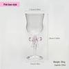 Retro Pink Bow Stemware Glass