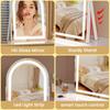 14 Elegant LED Vanity Mirror with 3Color Adjustable Lights Lighted Makeup Mirror 360 Rotating Stand Touch Control Perfect Makeu