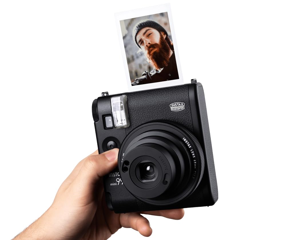 instax mini 99 instant film camera with color effects and brightness modes and manual vignette instax mini film sold controls, landscape/normal/macro