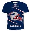 American Football Short Sleeved Men's 3D Digital Printed Sports NFL Sports Needle Eye T-shirt