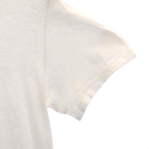 Y's Short Sleeve Design T-shirt 2 White System Women Used