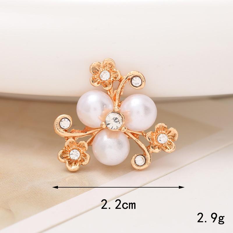 Pearl Flower Five-Petal DIY Phone Case Teardrop Clog Embellishments