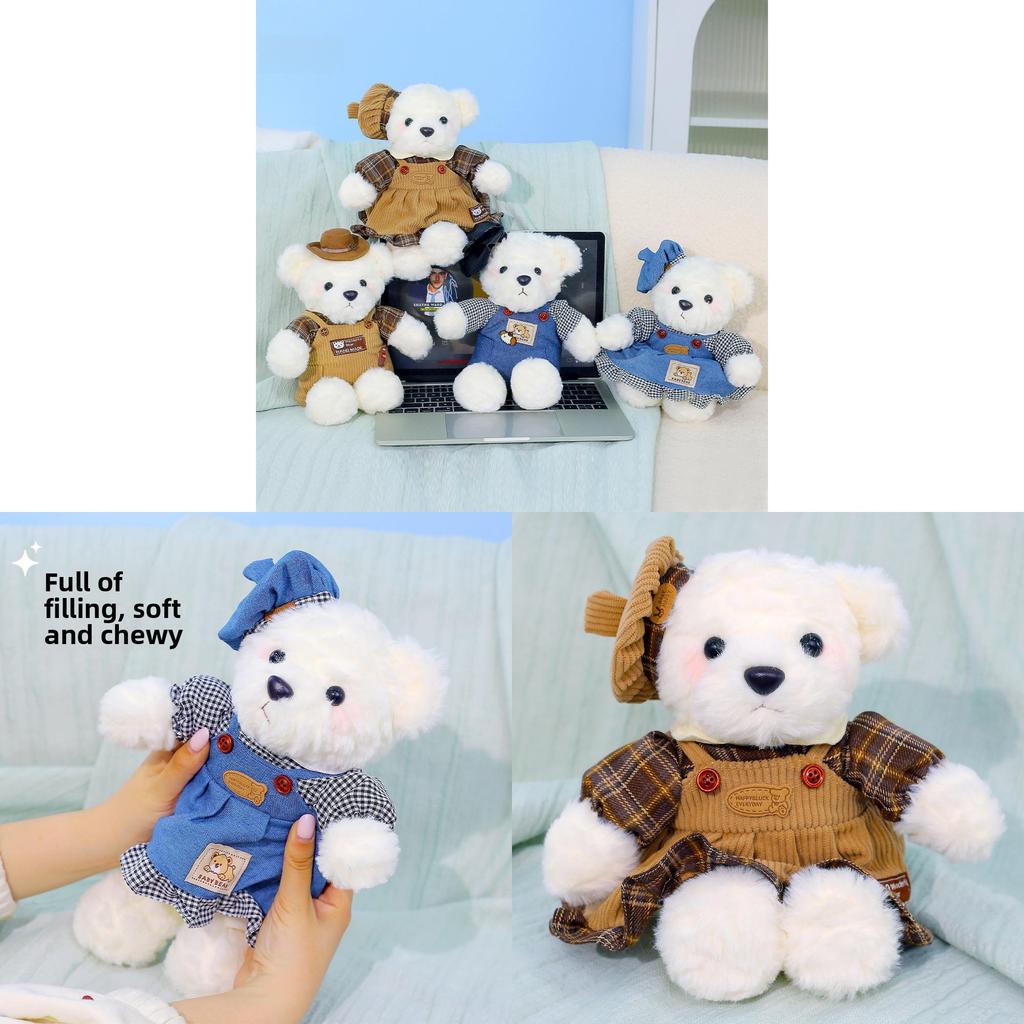 Plush Bear Toy With Clothing For Couples Romantic Gift For Women