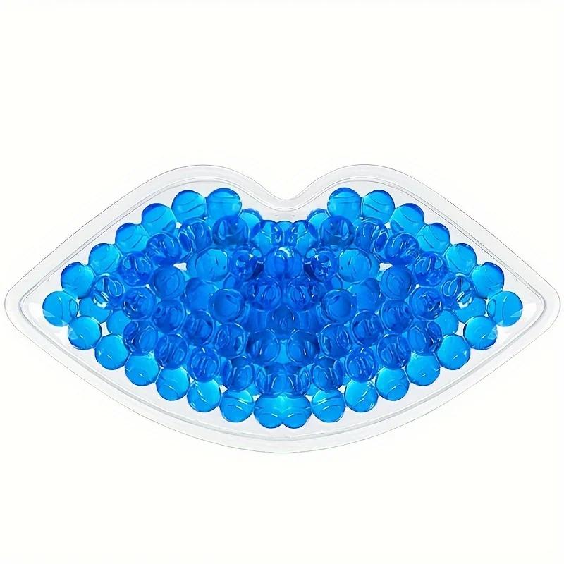 1pc Colorful Lip-Shaped Gel Bead Ice Pack - Reusable Hot & Cold Compress for Soothing Relief and Relaxation Alcohol-Free Plastic