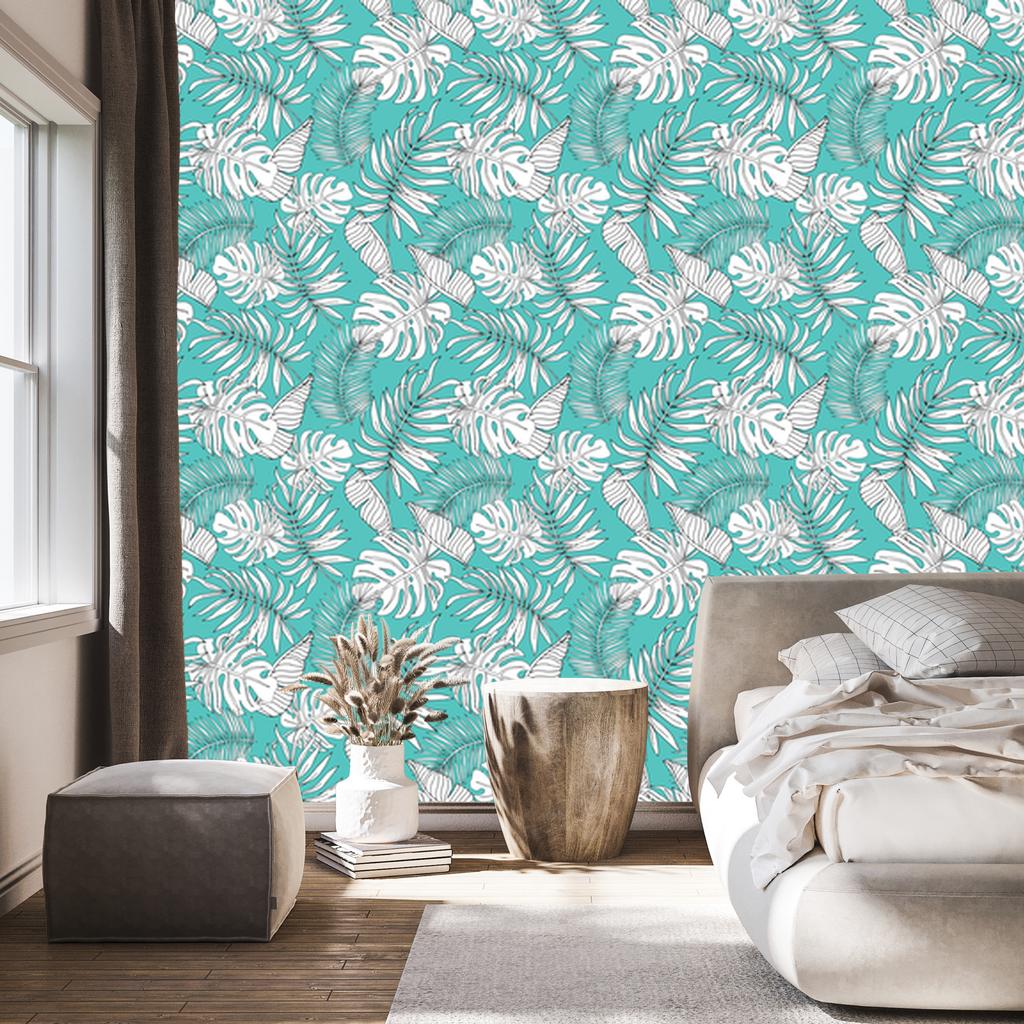 Leaves wallpaper for living room and bedroom 50x1000