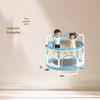 Indoor Children's Safety Trampoline with Net - Small Jumping Bed for Kids